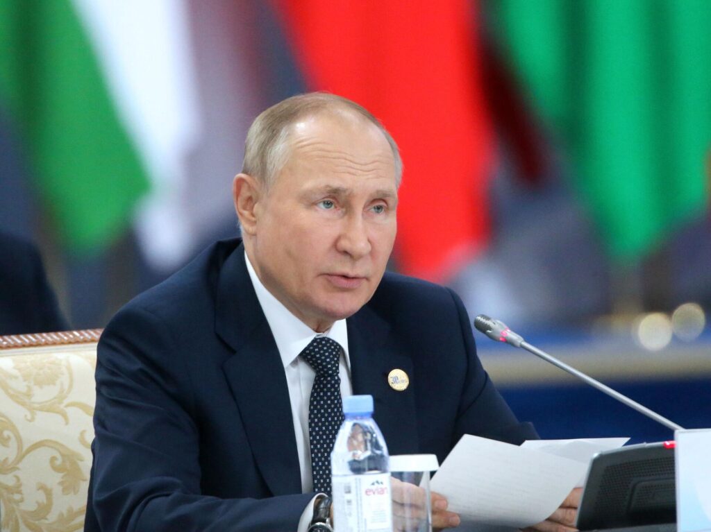 مؤتمر صحفي للرئيس الروسي في آستانا